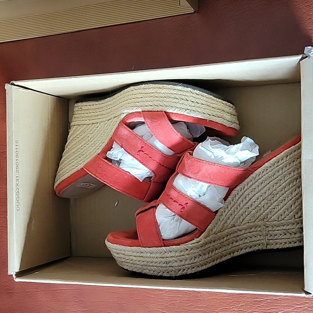 UGG Strappy Espadril Slip-on Wedge